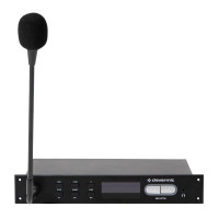 Цифровой встраиваемый проводной микрофонный пульт председателя CleverMic EMU4302C