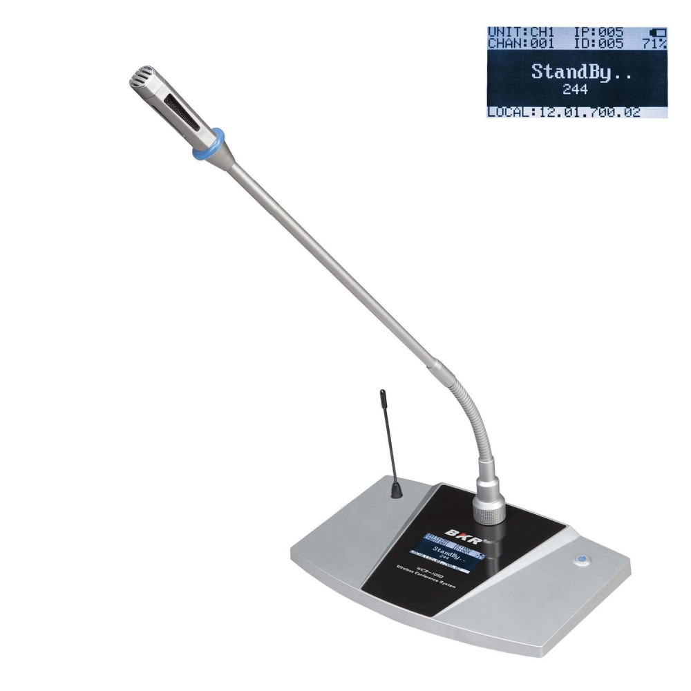 Микрофонный пульт делегата беспроводной clevermic BKR WCS-105D Silver