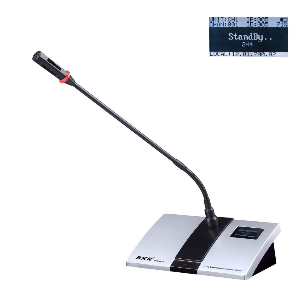 Микрофонный пульт делегата беспроводной clevermic BKR WCS-103D Silver